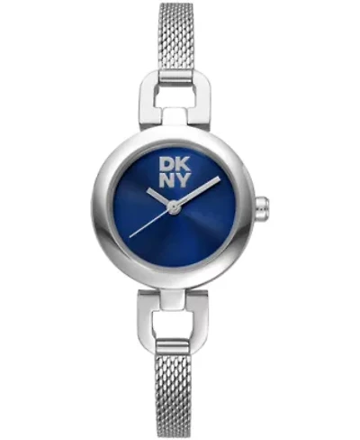 DKNY Women's Milanese Dark Blue Dial Stainless Steel Bracelet Watch 26mm