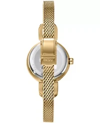 DKNY Women's Milanese Dark Blue Dial Gold-Tone Stainless Steel Bracelet Watch 26mm