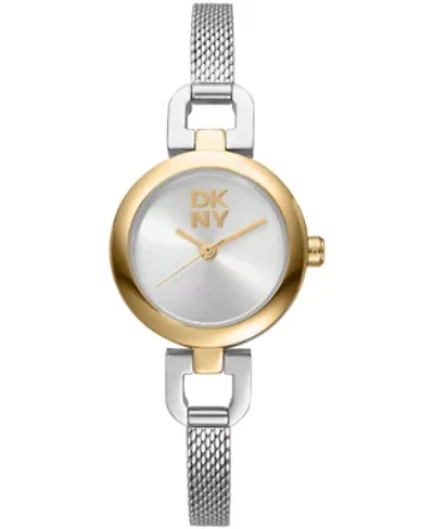 DKNY Women's Milanese Silver Dial Stainless Steel Bracelet Watch 26mm