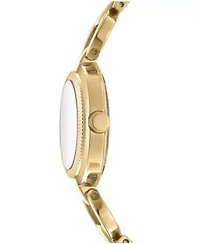 DKNY Women's Open Link Champagne Dial Gold-Tone Stainless Steel Bracelet Watch 28mm