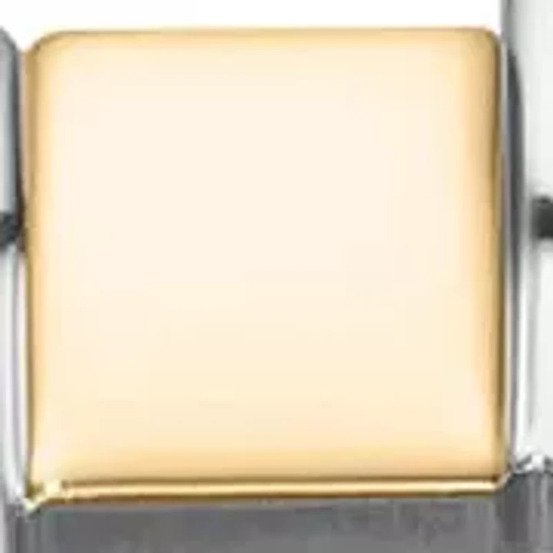DKNY Women's Open Link Dark Green Dial Two-Tone Stainless Steel Bracelet Watch 28mm