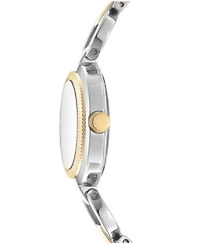 DKNY Women's Open Link Dark Green Dial Two-Tone Stainless Steel Bracelet Watch 28mm