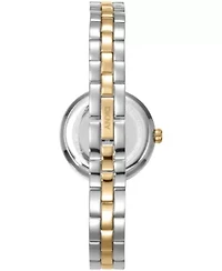 DKNY Women's Half Bangle Silver Dial Two-Tone Stainless Steel Watch 26mm