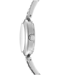 DKNY Women's Half Bangle Silver Dial Stainless Steel Watch 26mm