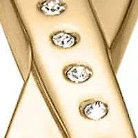 DKNY Women's Half Bangle Champagne Dial Gold-Tone Stainless Steel Watch 26mm