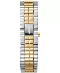 DKNY Women's Signature Shape Dark Green Dial Two-Tone Bracelet Watch 17x25.5mm