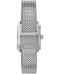 DKNY Women's Milanese Silver Dial Stainless Steel Bracelet Watch 24x31mm