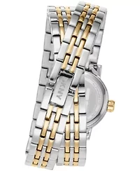 DKNY Women's Mini Silver Dial Two-Tone Stainless Steel Double Bracelet Watch 23 mm