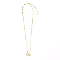 Gold Plated 16" + 2" Marina Link Necklace