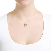 Gold Plated 16" + 2" Pebbled Disc Necklace