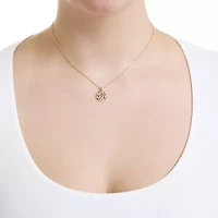 Gold Plated 16" + 2" Cubic Zirconia Pebbled Disc Necklace