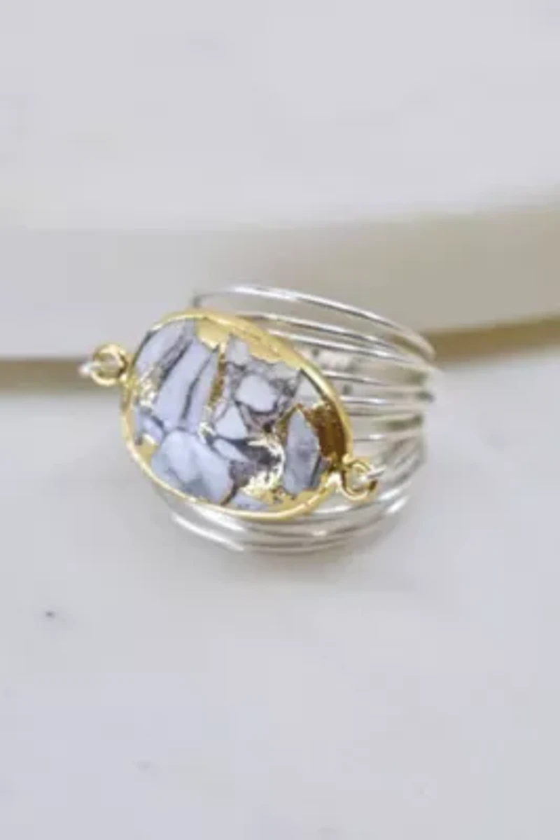 Torrey Ring White Mojave Copper