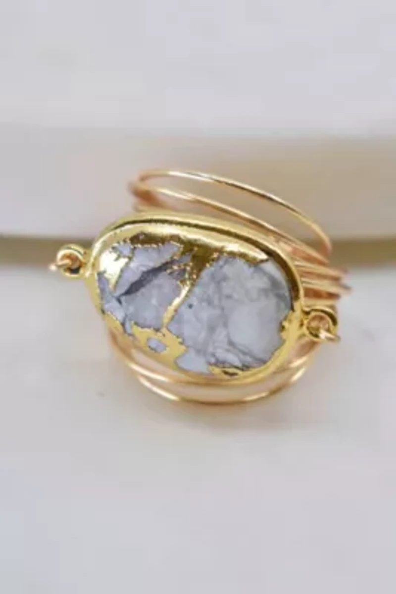 Torrey Ring White Mojave Copper