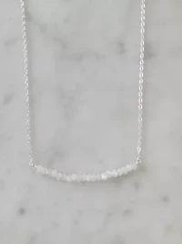 Michelle Bar Necklace In Gold Moonstone