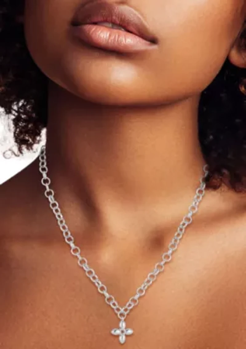 Chunky Clover Pendant Necklace