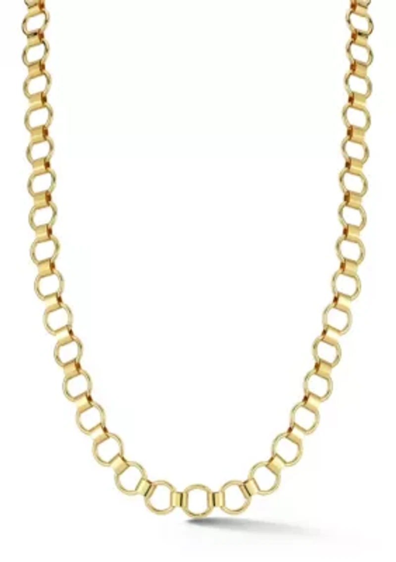 Circular Link Chain Necklace