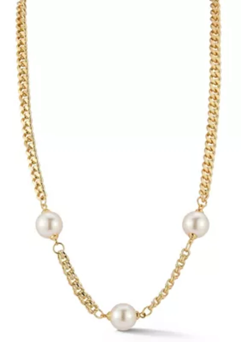 Pearl Station Necklace