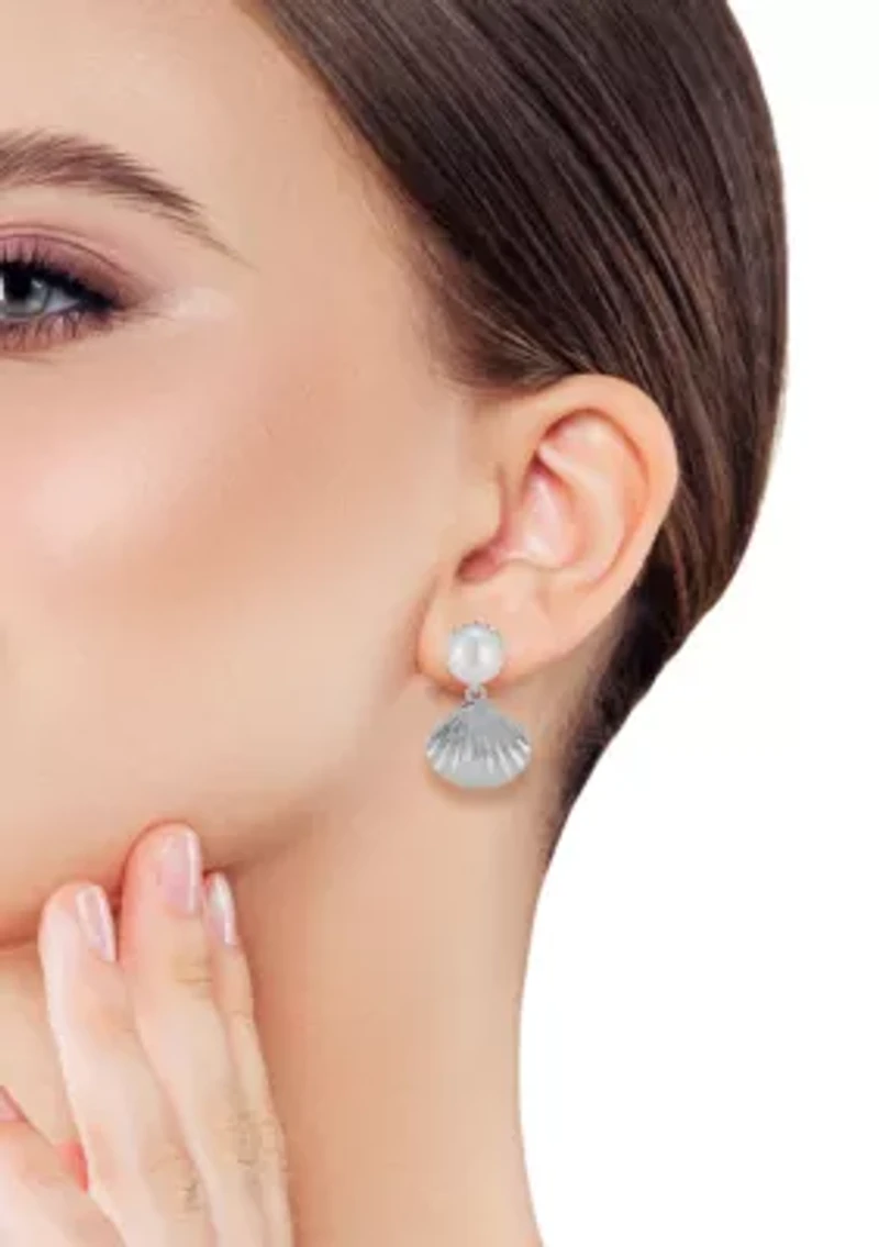 Pearl Shell Drop Earrings