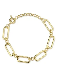 Open Rectangular Link Bracelet