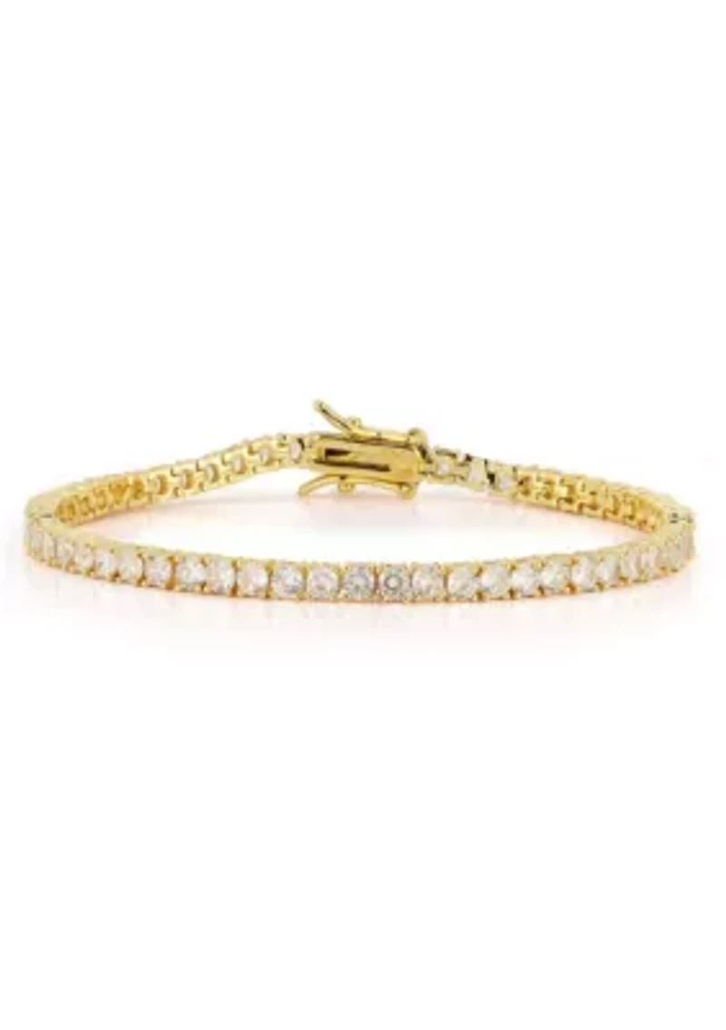 Round Cubic Zirconia Tennis Bracelet
