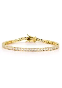Round Cubic Zirconia Tennis Bracelet