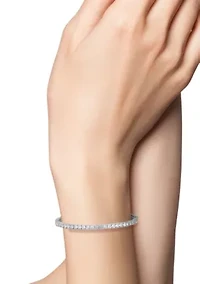 Round Cubic Zirconia Tennis Bracelet