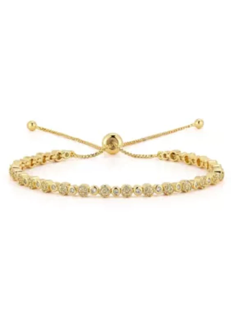 Cubic Zirconia Adjustable Tennis Bracelet