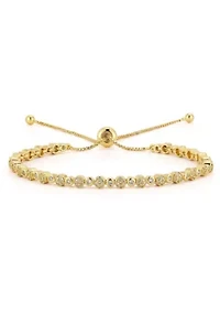 Cubic Zirconia Adjustable Tennis Bracelet