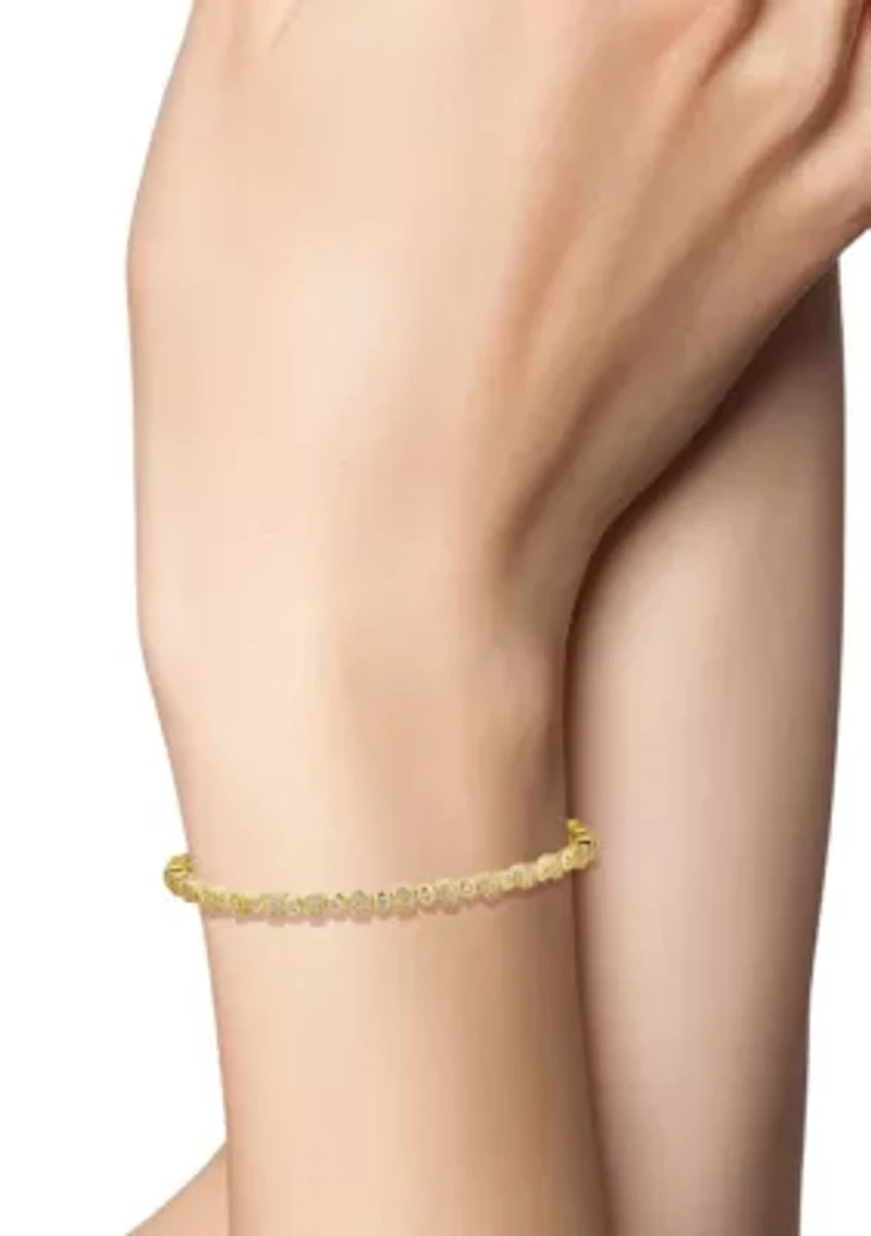 Cubic Zirconia Adjustable Tennis Bracelet