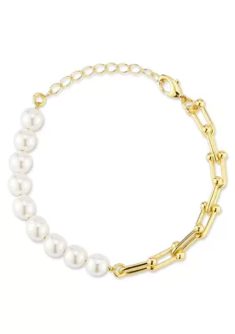 Pearl Stirrup Bracelet