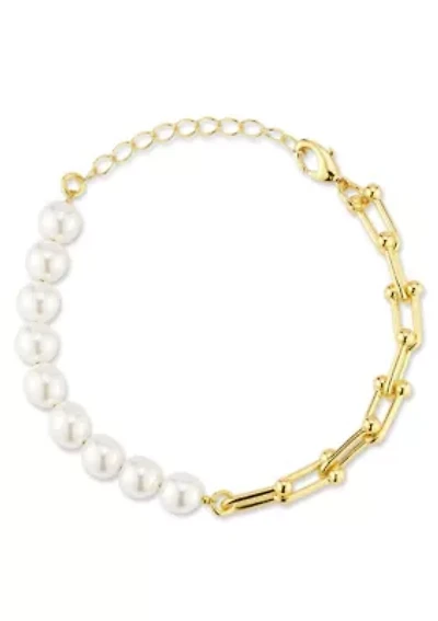 Pearl Stirrup Bracelet
