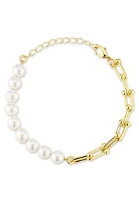 Pearl Stirrup Bracelet