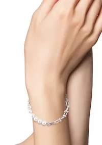 Pearl Stirrup Bracelet