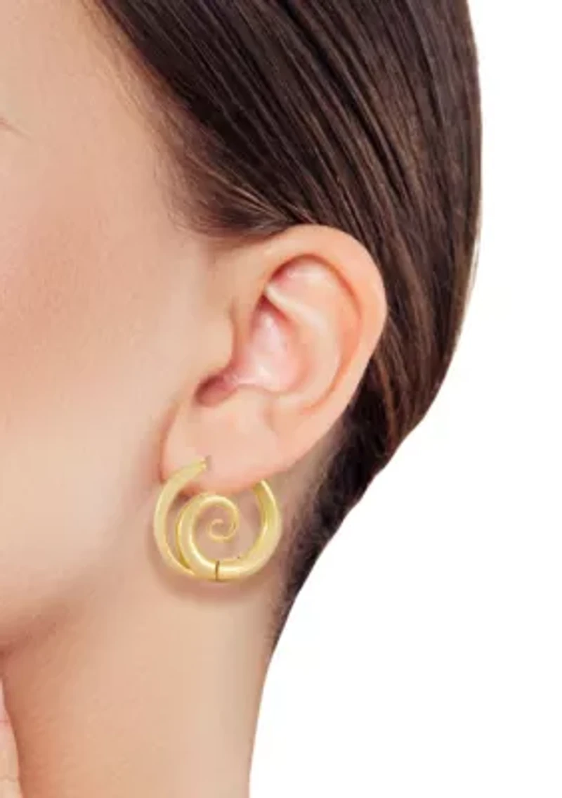 Swirl Hoop Earrings