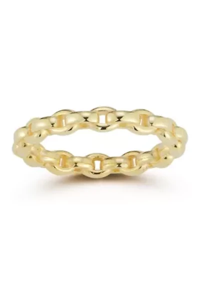 Sterling Silver Chain Link Ring