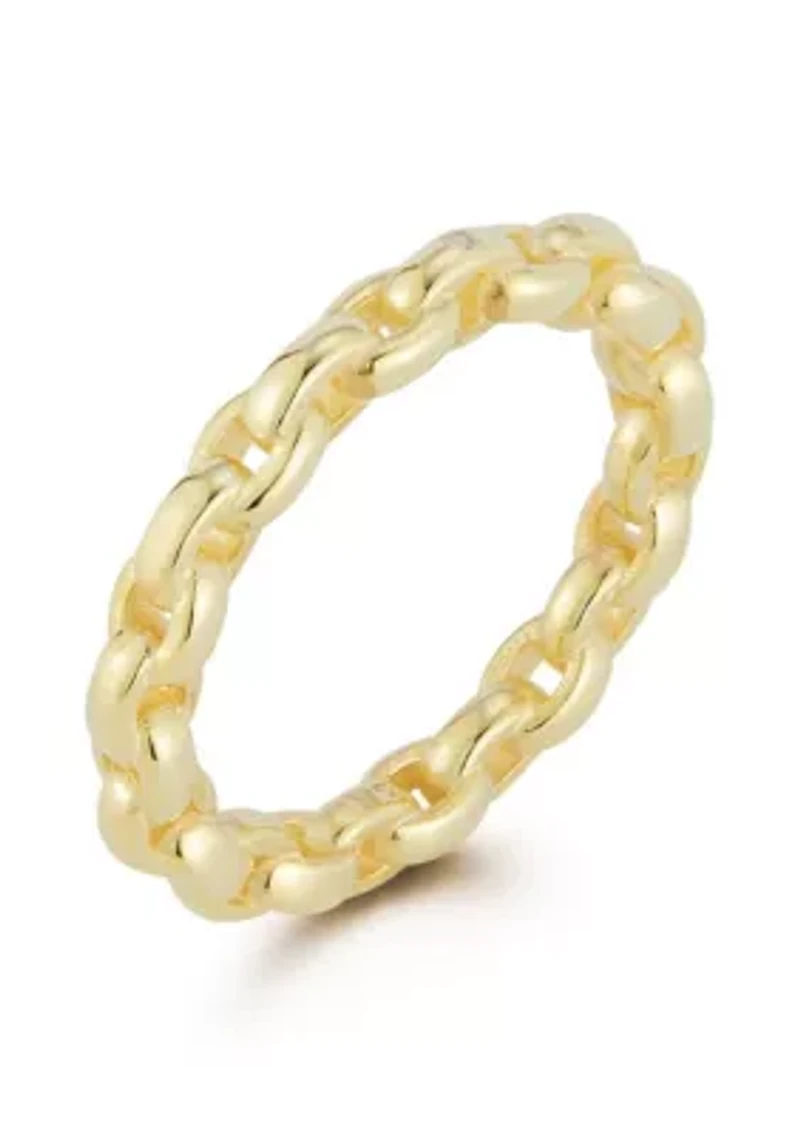 Sterling Silver Chain Link Ring