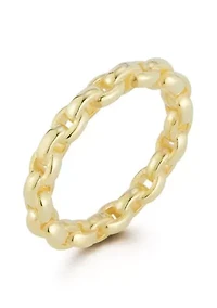 Sterling Silver Chain Link Ring
