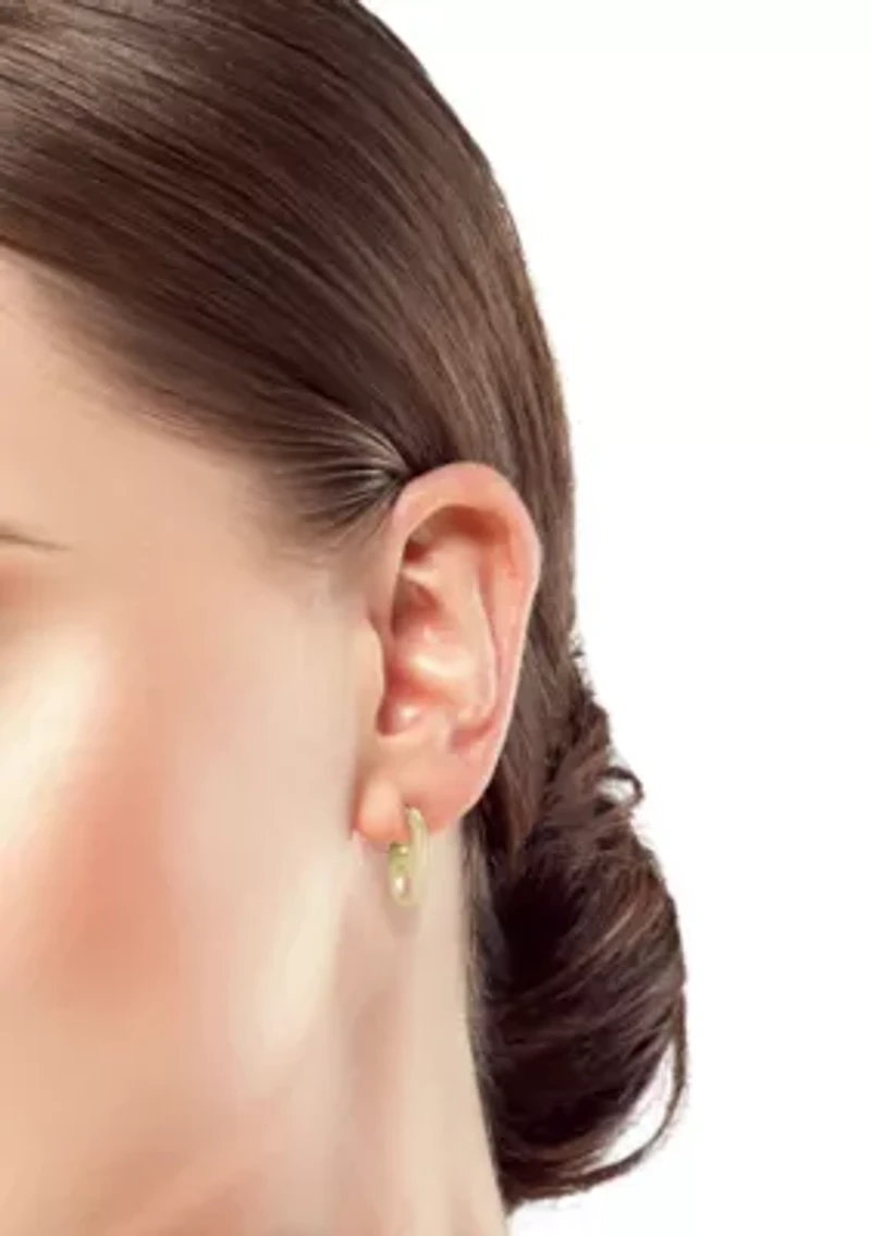 Sterling Silver Mariner Link Stud Earrings