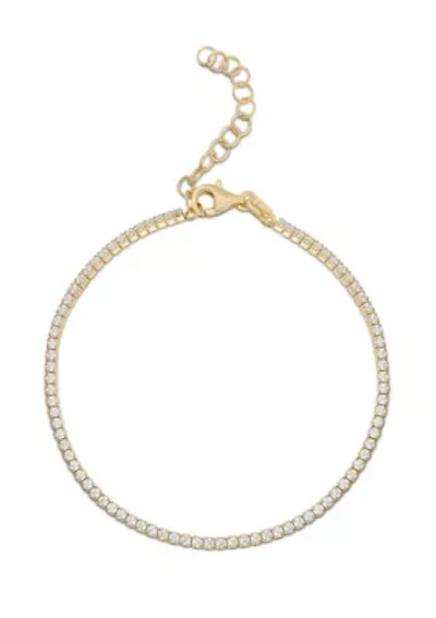 Sterling Silver Cubic Zirconia Tennis Bracelet