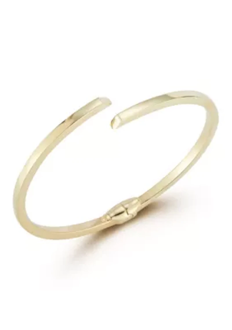 Sterling Silver Bypass Bangle Bracelet