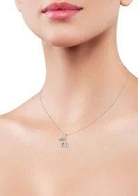 Sterling Silver Dainty Cherry Pendant Necklace