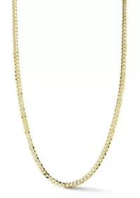 Italian Sterling Silver Curb Chain Necklace