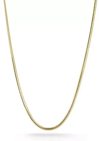 Italian Sterling Silver Snake Chain Necklace