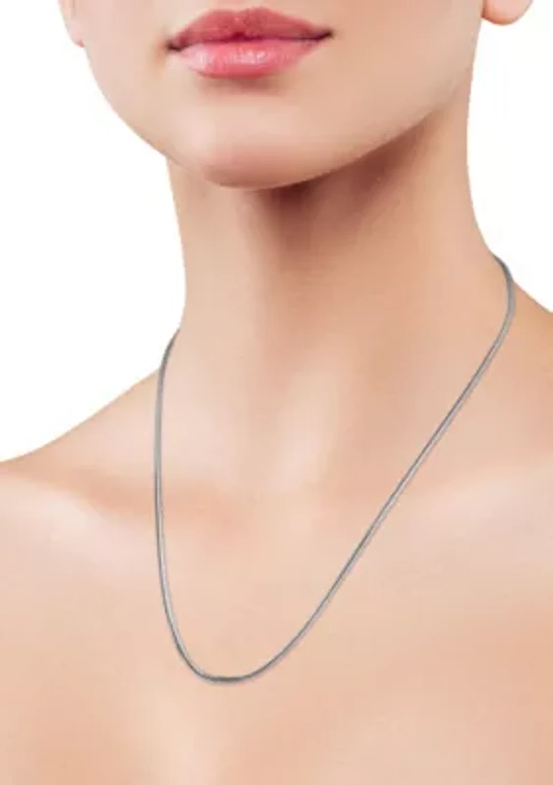 Italian Sterling Silver Snake Chain Necklace