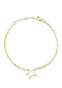 Sterling Silver Open Star Bracelet