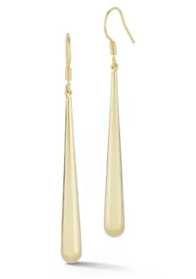 Sterling Silver Graduated Teardrop Earrings