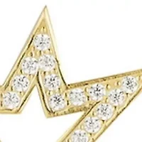 Sterling Silver Pave Open Star Pendant Necklace