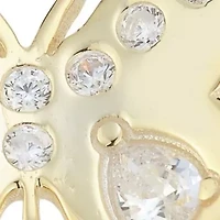 Sterling Silver CZ Butterfly Band Ring