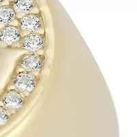 Sterling Silver Pave Smiley Face Signet Ring