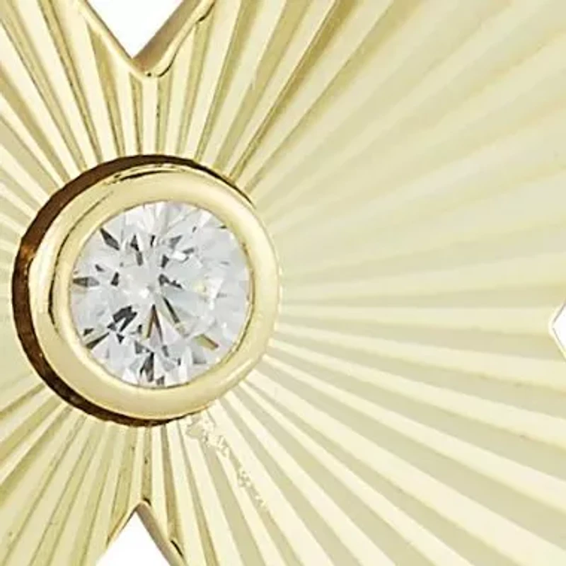 Sterling Silver Bezel CZ Butterfly Pendant Necklace